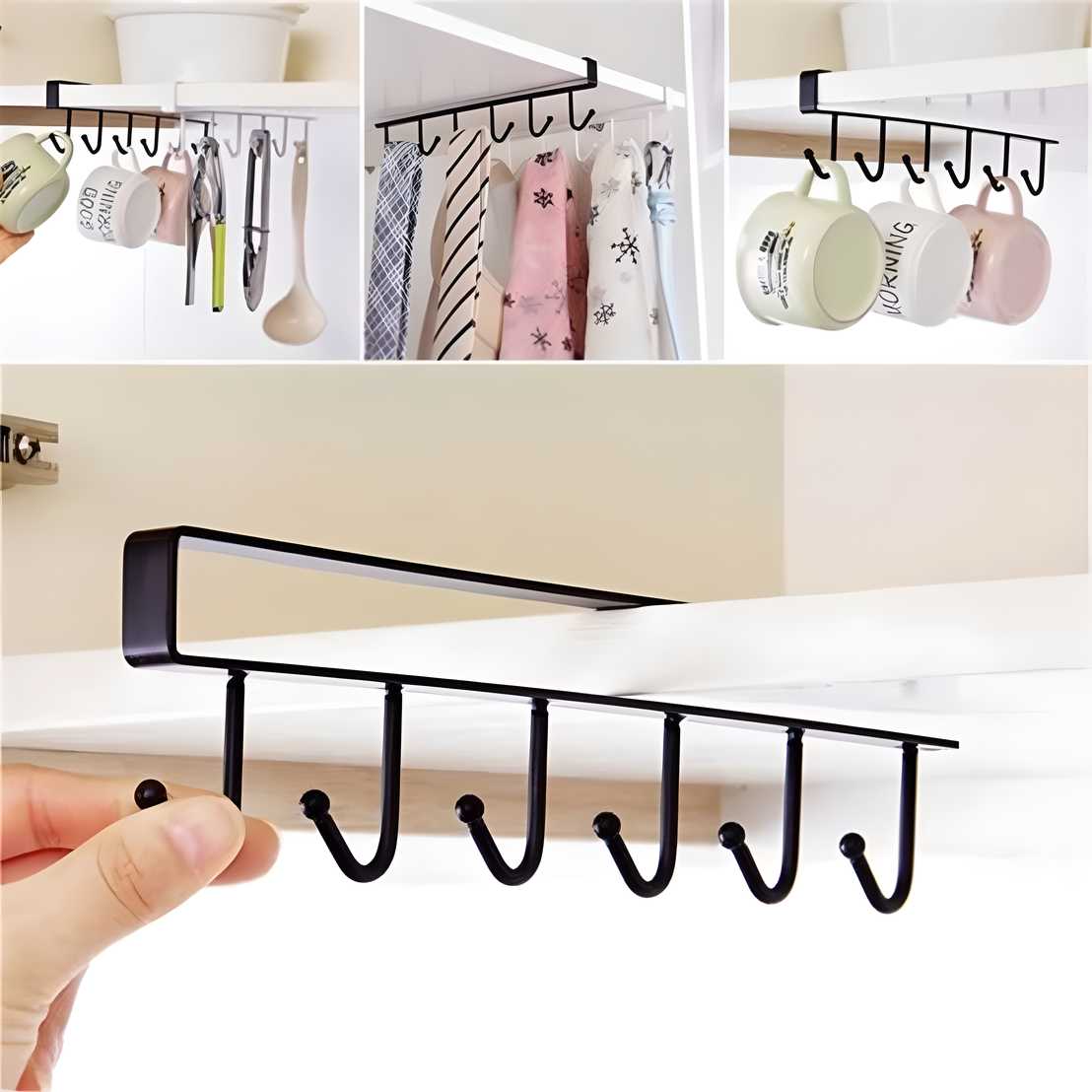 Under Shelf Kitchen Cabinet Hook Hanger